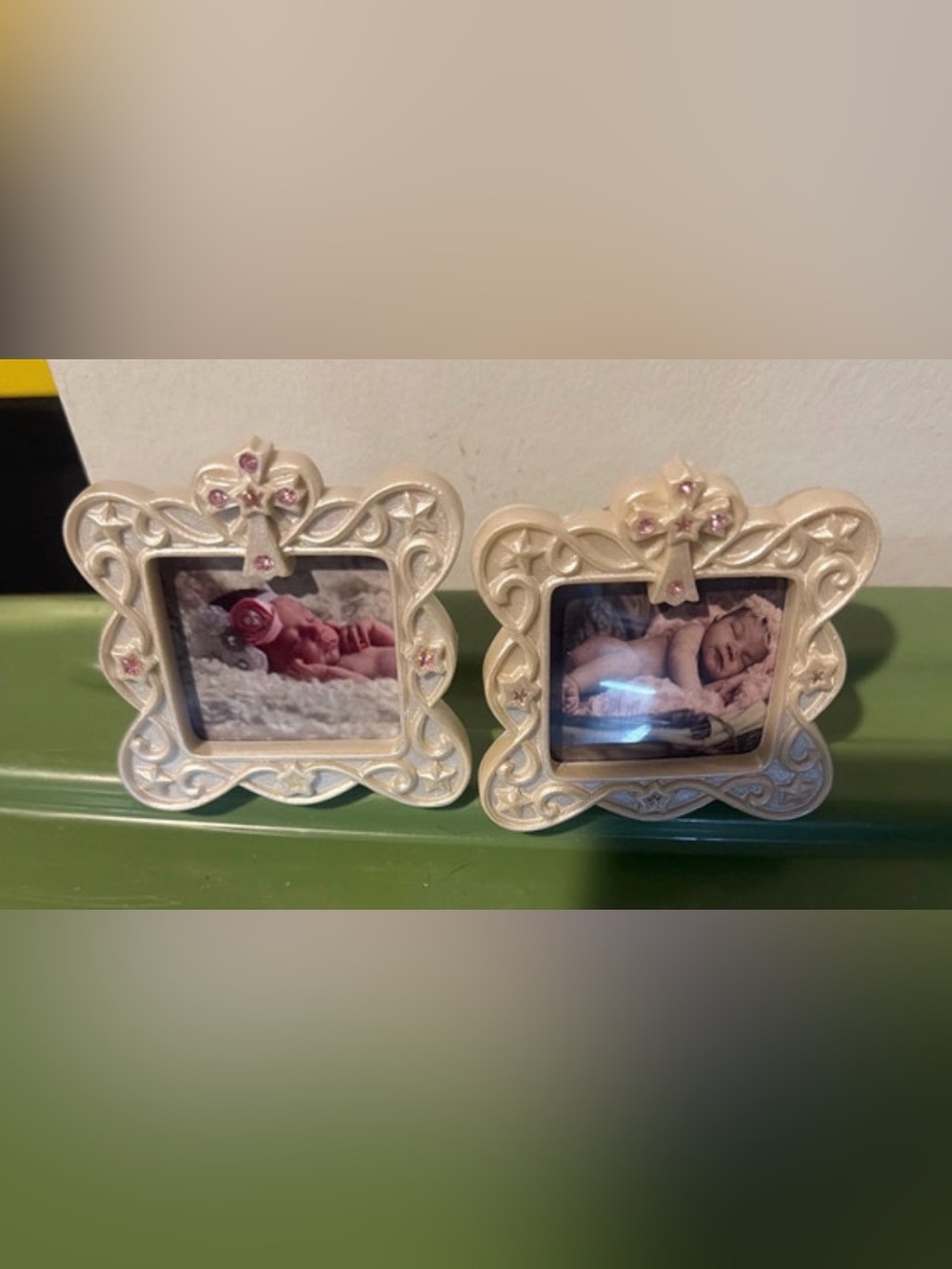 Ivory Decorative Photo Frame - Elegant Home Accent Set of 2